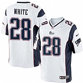 Nike Men & Women & Youth Patriots #28 James White White Team Color Game Jersey,baseball caps,new era cap wholesale,wholesale hats